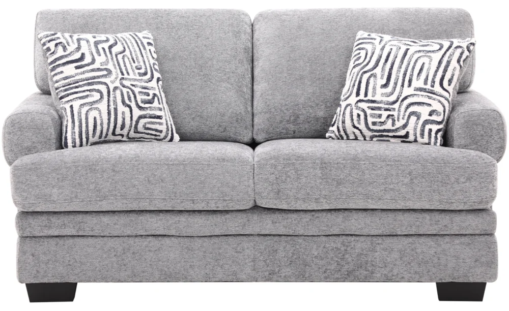ORLEANS 6/7 SEATER FABRIC SOFA- DARK GREY - Image 6
