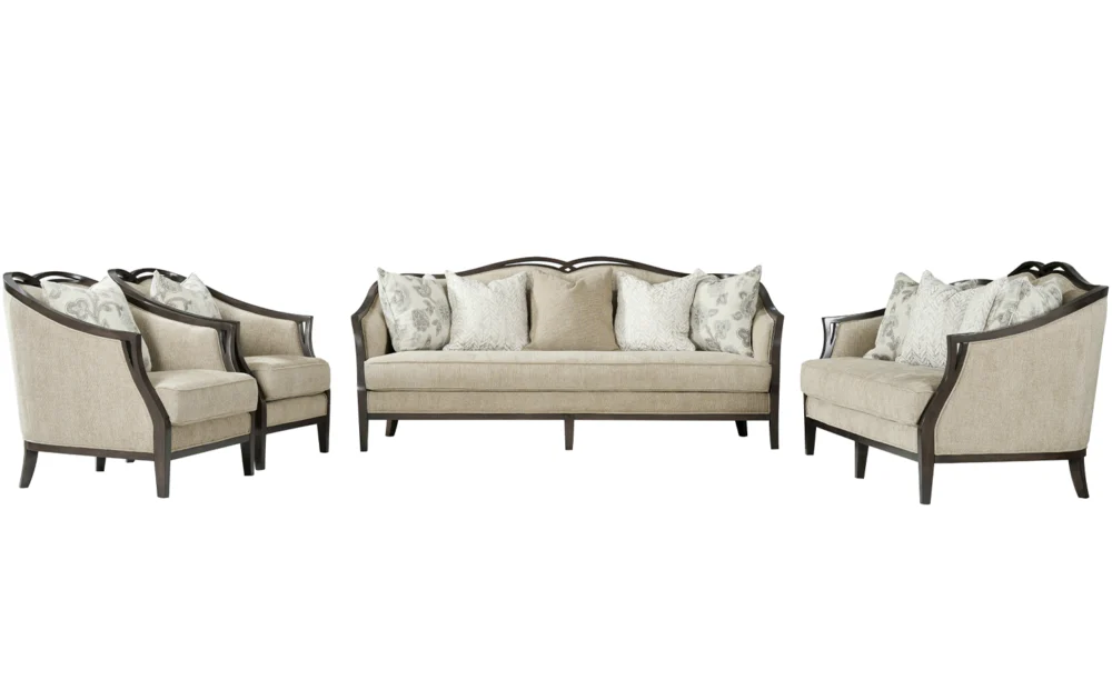 CROWN 7 SEATER FABRIC SOFA (F318) - Image 2