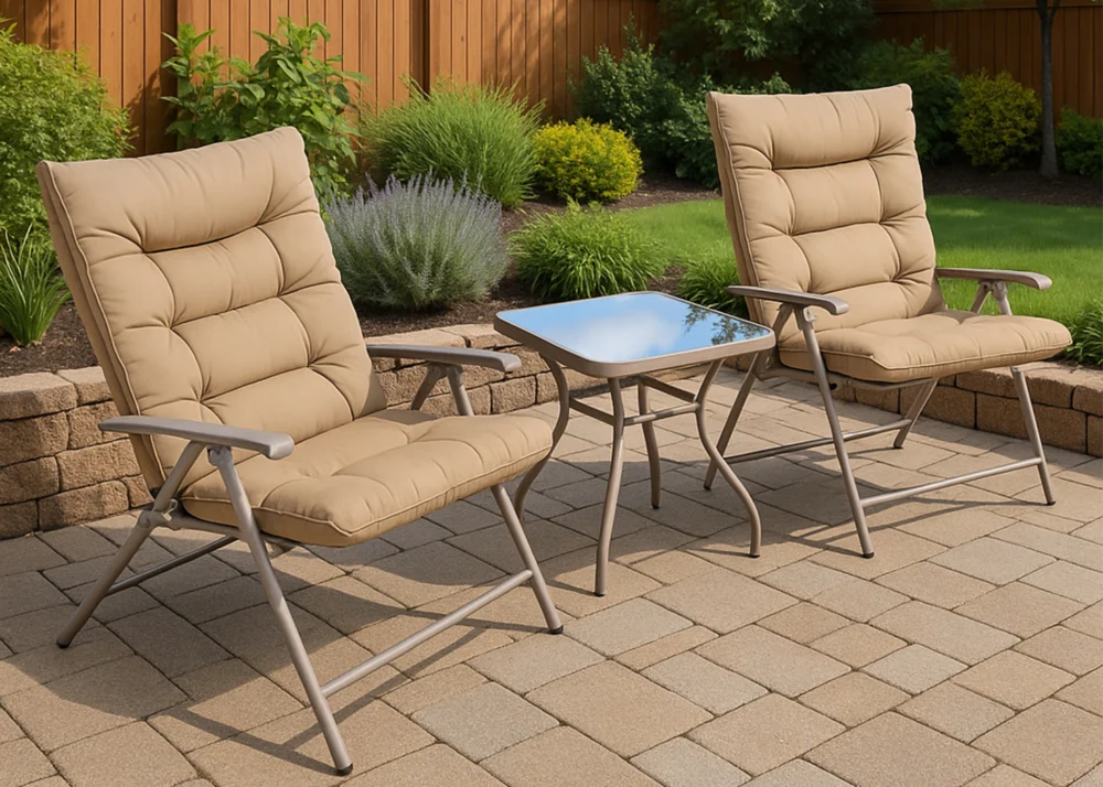 JADE PATIO SET- BROWN (TABLE + 2 CHAIRS)