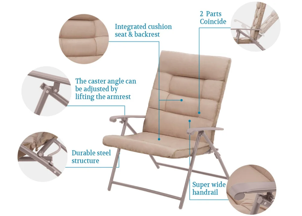 JADE PATIO SET- BROWN (TABLE + 2 CHAIRS) - Image 3