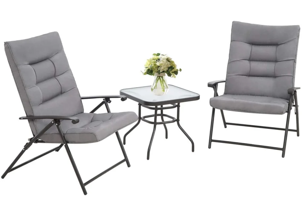 JADE PATIO SET - GREY (TABLE + 2 CHAIRS) - Image 5