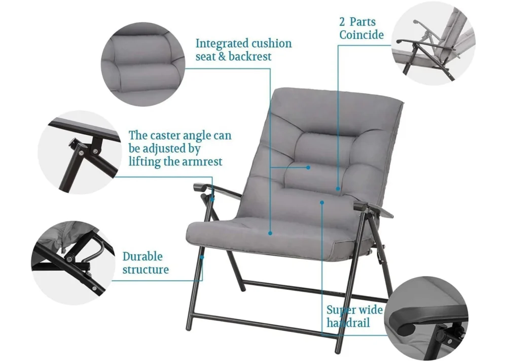 JADE PATIO SET - GREY (TABLE + 2 CHAIRS) - Image 4