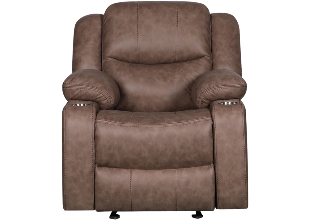 MALTA SINGLE RECLINER- BROWN (DT3125B-20) - Image 2