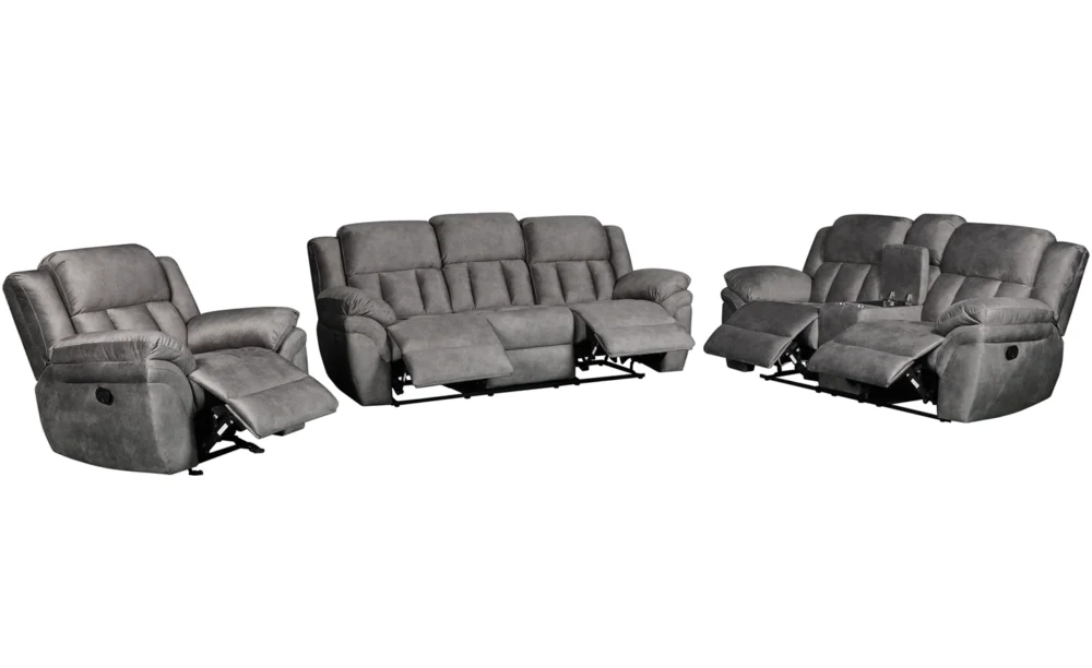MONTANE 6/7 SEATER RECLINER SOFA- GREY - Image 4