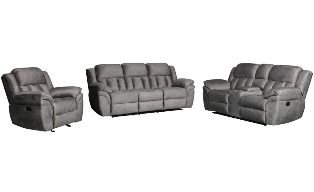 MONTANE 6/7 SEATER RECLINER SOFA- GREY - Image 3