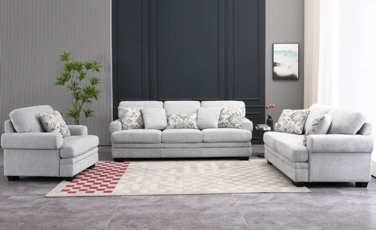 ORLEANS 7 SEATER FABRIC SOFA-LIGHT BLUE 2