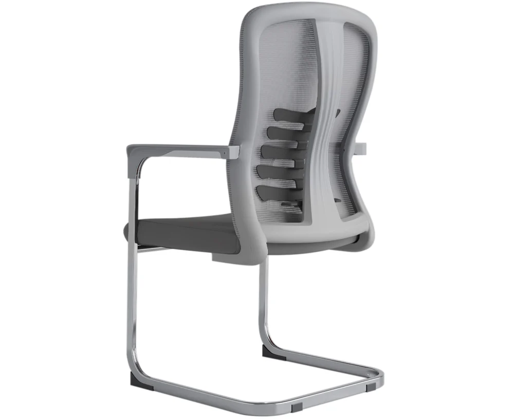 ZUKO VISITOR CHAIR- GREY - Image 2