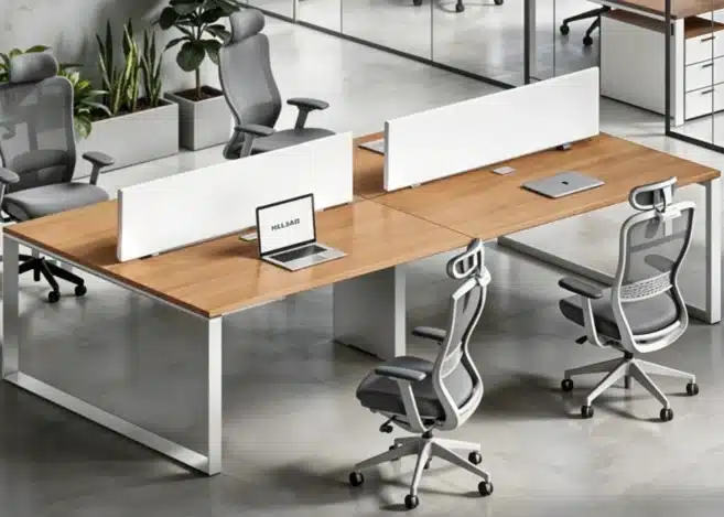 4 SEATER WORKSTATION WITH FULL METAL FRAME