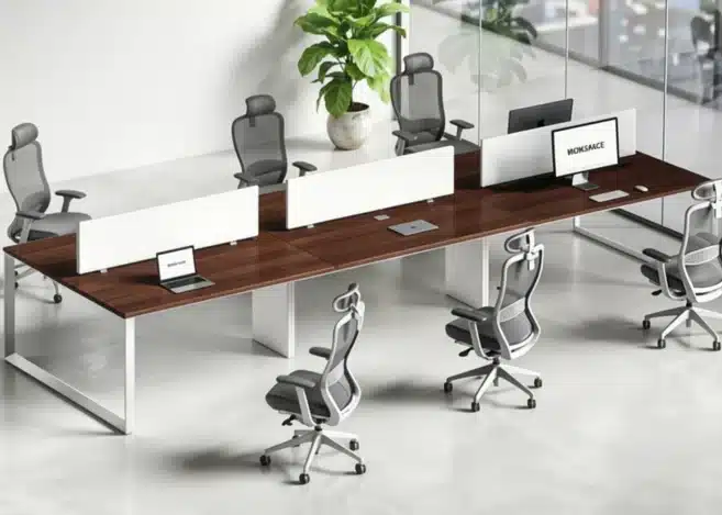 6 SEATER WORKSTATION WITH FULL METAL FRAME