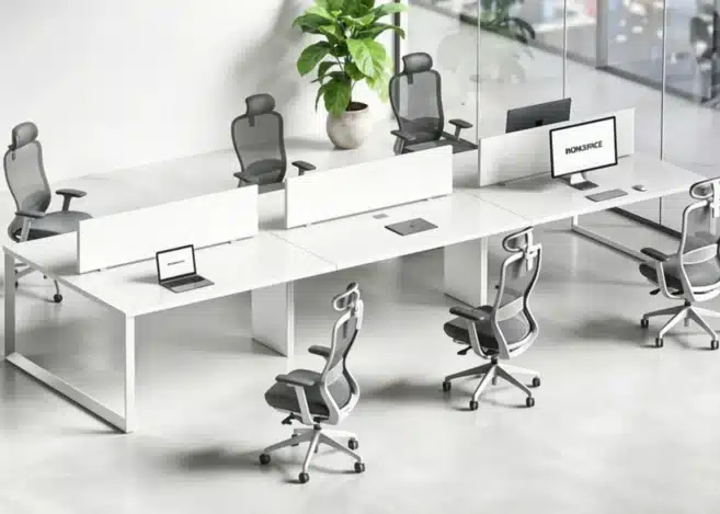 6 SEATER WORKSTATION WITH FULL METAL FRAME