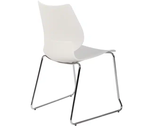 KUDOS BISTRO VISITOR CHAIR-WHITE