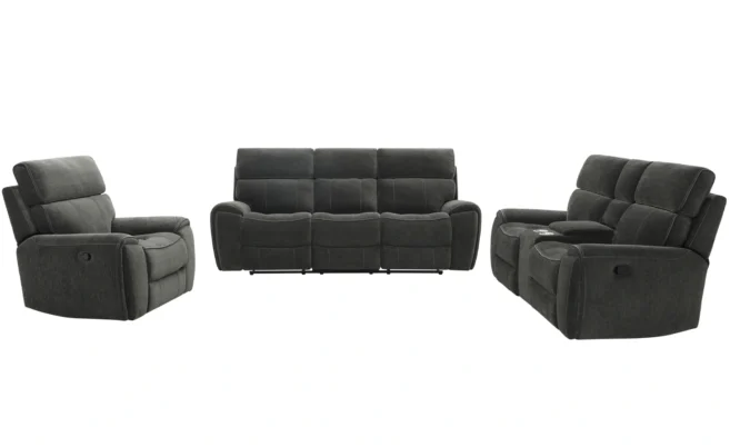 MARINA 6/7 SEATER RECLINER SOFA SET-GREEN