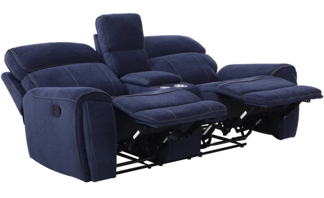 MARINA 6/7 SEATER RECLINER SOFA SET-NAVY