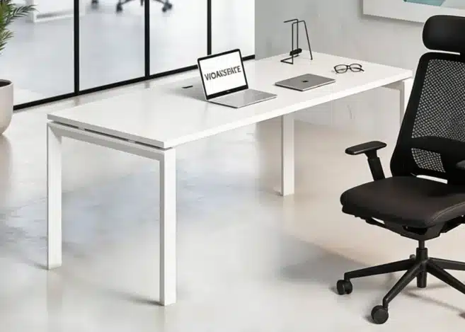 OFFICE DESK WITH U-LEG METAL