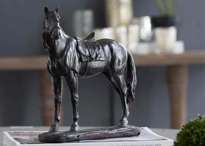 POLYRESIN HORSE (75267-DS)