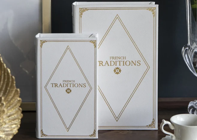 S/2 BOOK BOXES L:11X7X3" S:8X5X2" (41141)