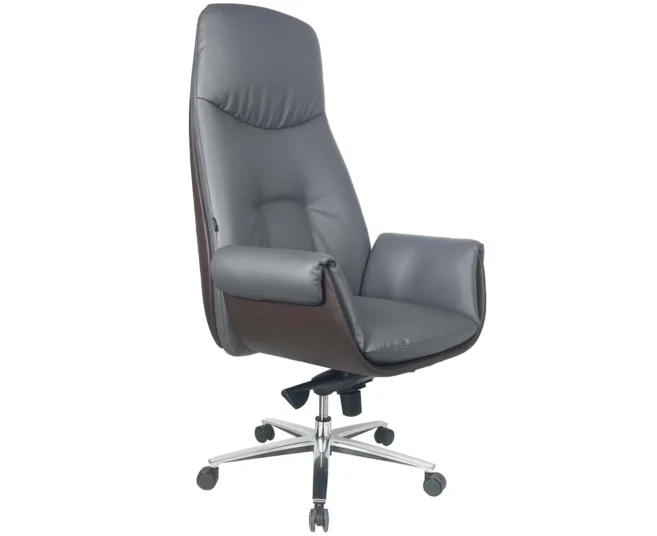 EXECUTIVE OFFICE CHAIR -BROWN & GREY