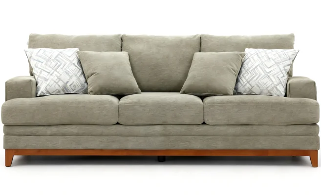 CANARY 6/7 SEATER FABRIC SOFA -GREEN