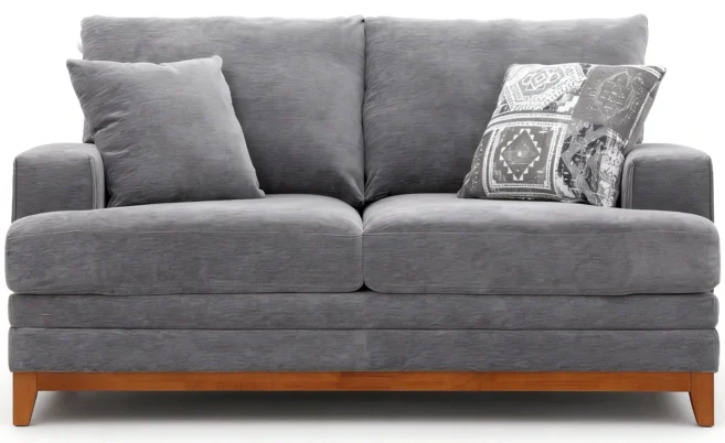 CANARY 6/7 SEATER FABRIC SOFA -GREY