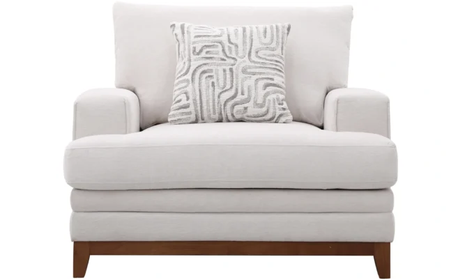 CANARY 6/7 SEATER FABRIC SOFA -WHITE