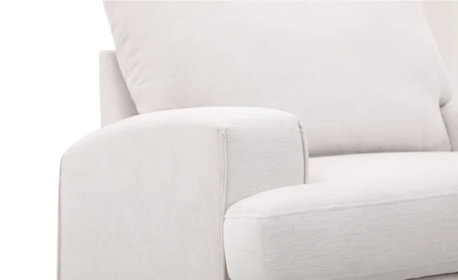 CANARY 6/7 SEATER FABRIC SOFA -WHITE