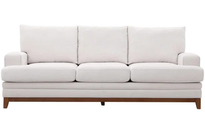CANARY 6/7 SEATER FABRIC SOFA -WHITE