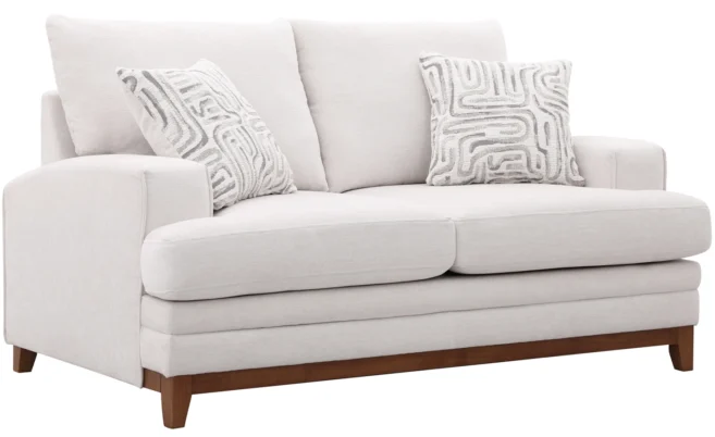 CANARY 6/7 SEATER FABRIC SOFA -WHITE