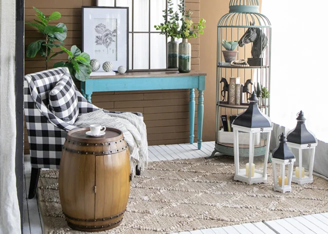 DRUM SIDE TABLE  (SA80146-DS)