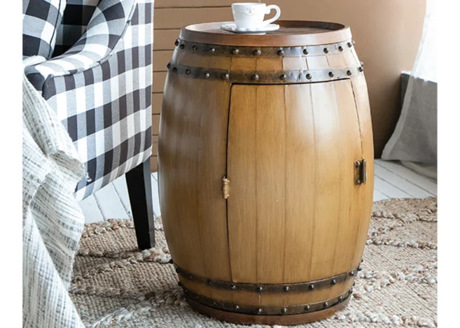 DRUM SIDE TABLE  (SA80146-DS)