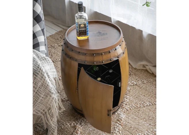 DRUM SIDE TABLE  (SA80146-DS)