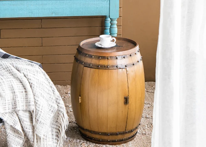 DRUM SIDE TABLE  (SA80146-DS)