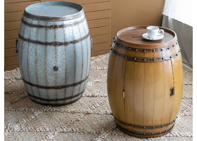 DRUM SIDE TABLE  (SA80146-DS)