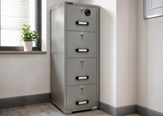 FIRE RESISTANT SAFE WITH COMBINATION LOCK (FRC 4-680)