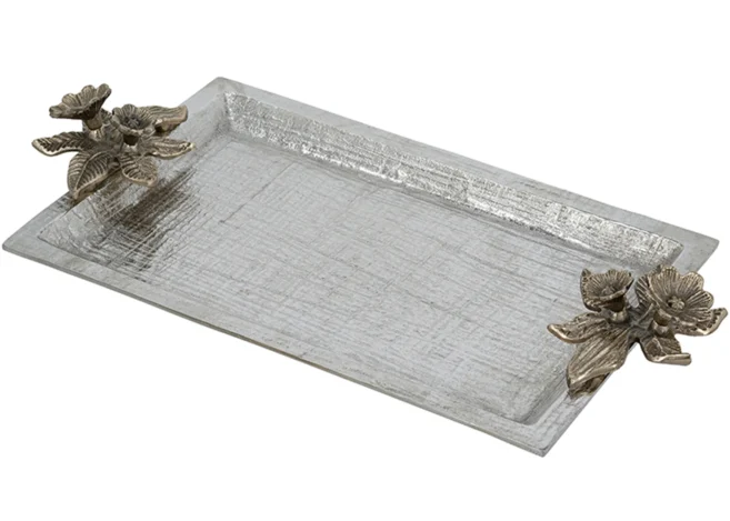 FLORAL DECORATIVE TRAY (D5573)
