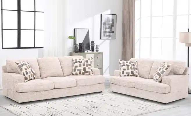 MONACO 2 SEATER FABRIC SOFA