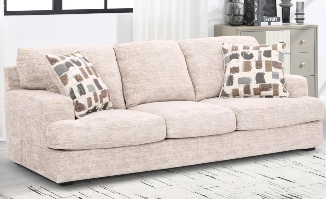 MONACO 3 SEATER FABRIC SOFA