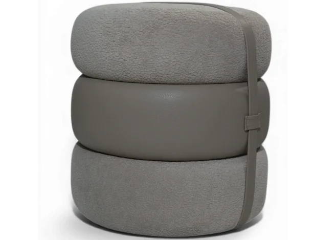 OTTOMAN (URH-PF-437)-GREY