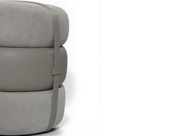 OTTOMAN (URH-PF-437)-GREY