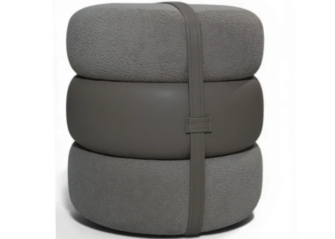 OTTOMAN (URH-PF-437)-GREY