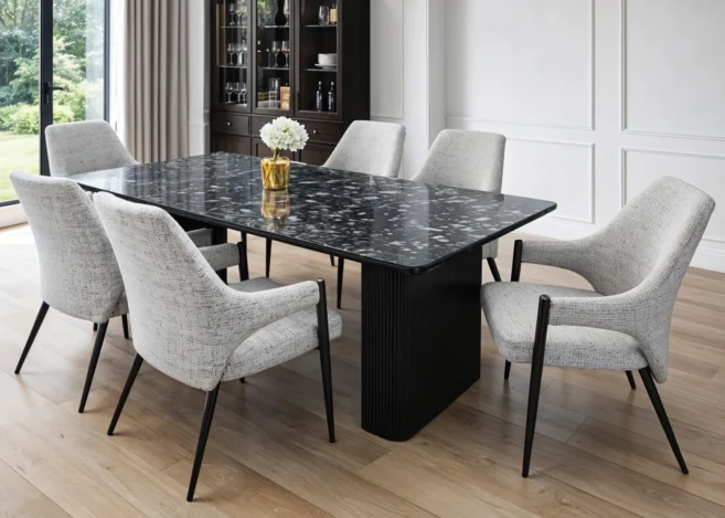 6 SEATER DINING SET (DT175/DC342)