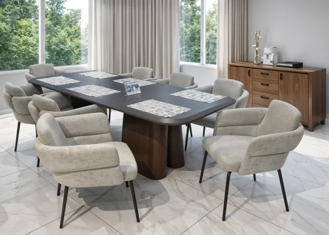 8 SEATER DINING SET (DT178/DC362)