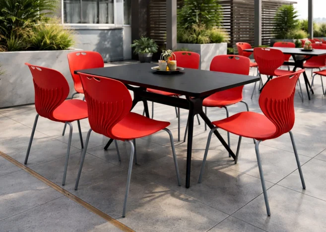 LEX BISTRO SET (TABLE + 6 CHAIRS)