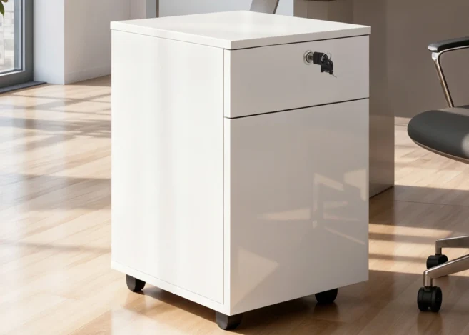 MOBILE PEDESTAL- WHITE (DG-9134)