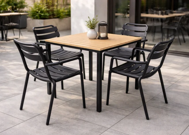 NATI BISTRO SET (TABLE + 4 CHAIRS)