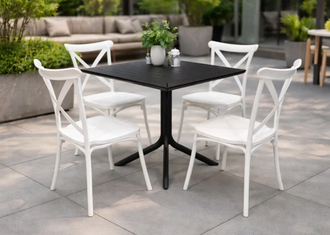 ROXY BISTRO SET (TABLE + 4 CHAIRS)