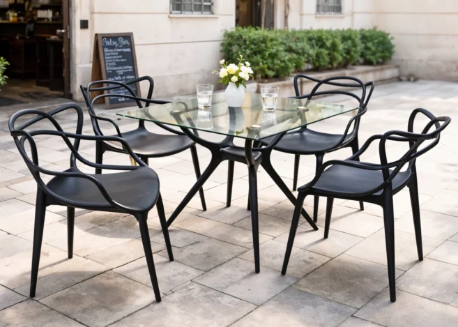 TWIG BISTRO SET (TABLE + 4 CHAIRS)