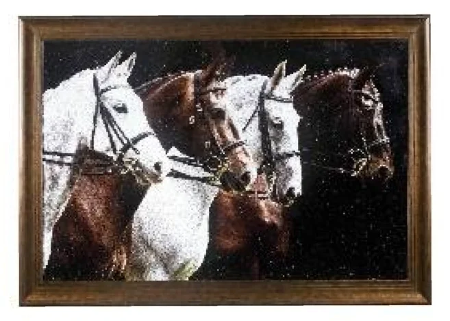 48X1.5X32'' CRACKLED TEMPERED GLASS ART (CNTOP2407)