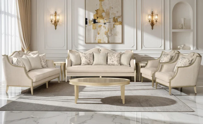 7 SEATER FABRIC SOFA (F355)