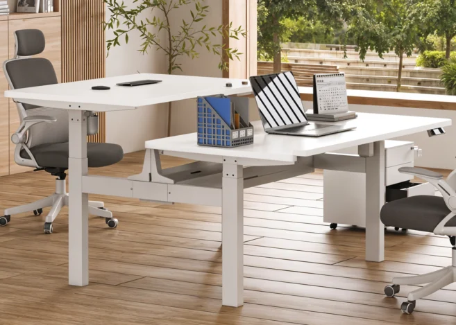DUAL HEIGHT ADJUSTABLE WORKSTATION DESK (AK2YJYT-TYZF3*2- M02)