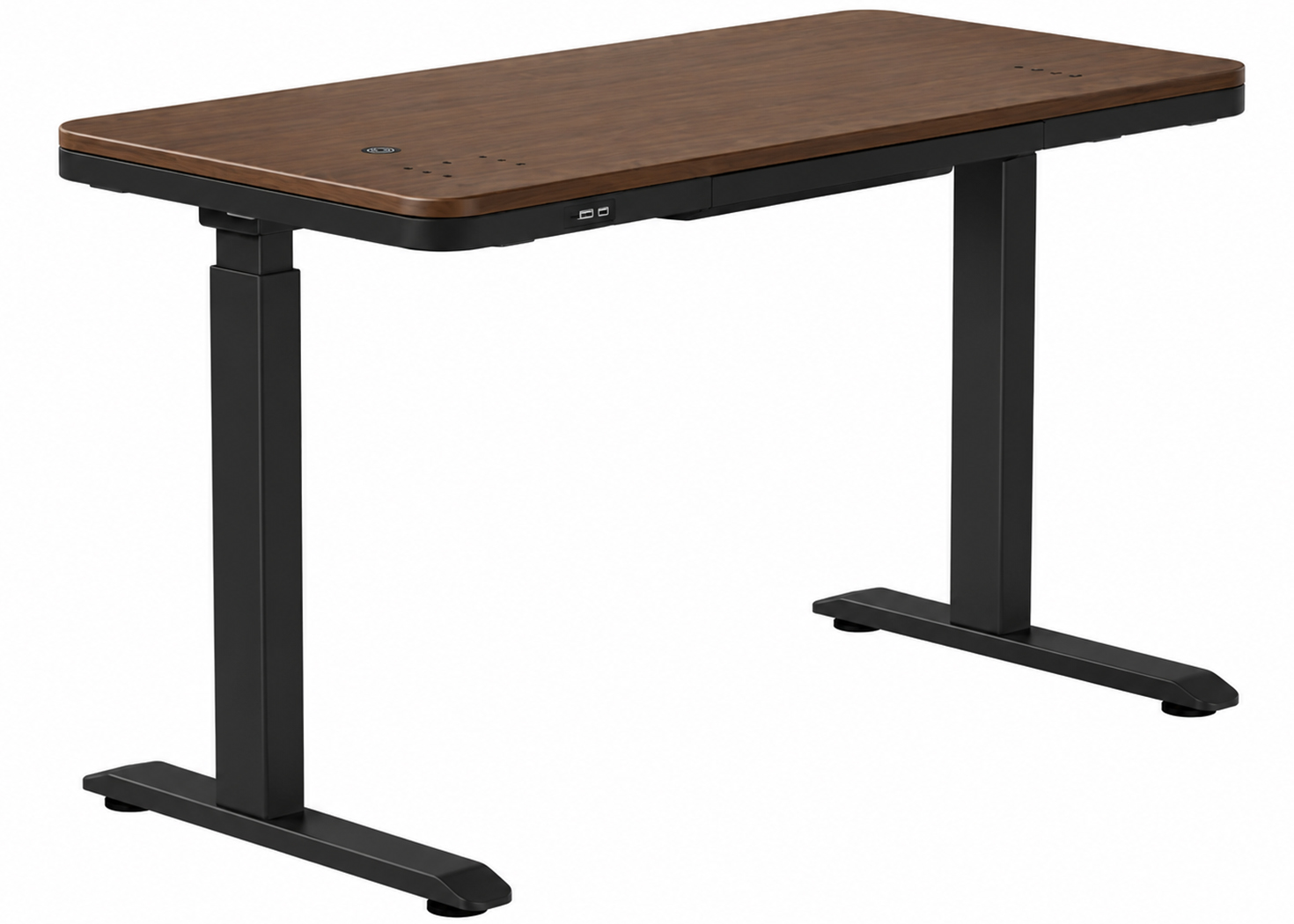 HEIGHT ADJUSTABLE DESK WITH SPEAKER- BROWN (AK-GT09-YZB2-S) - Image 5